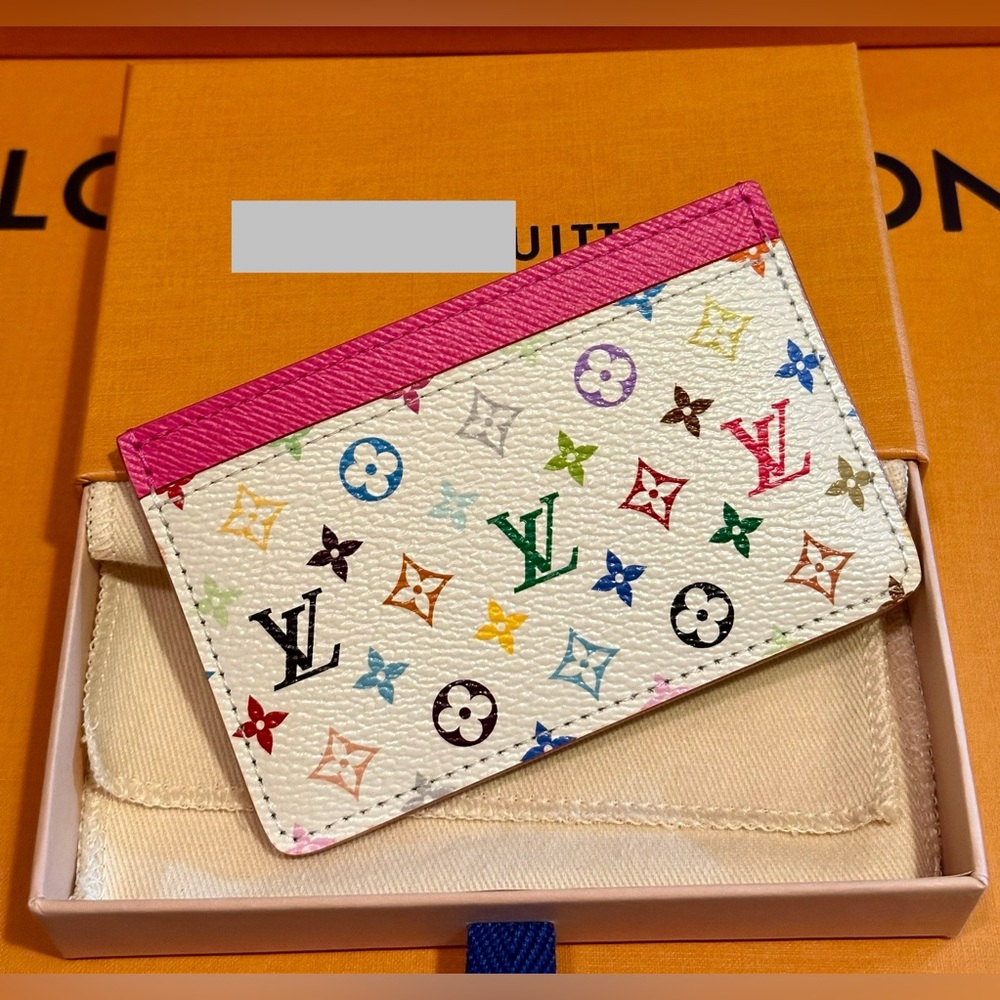 ❌SOLD❌ Louis Vuitton Murakami Multicolor Card Holder